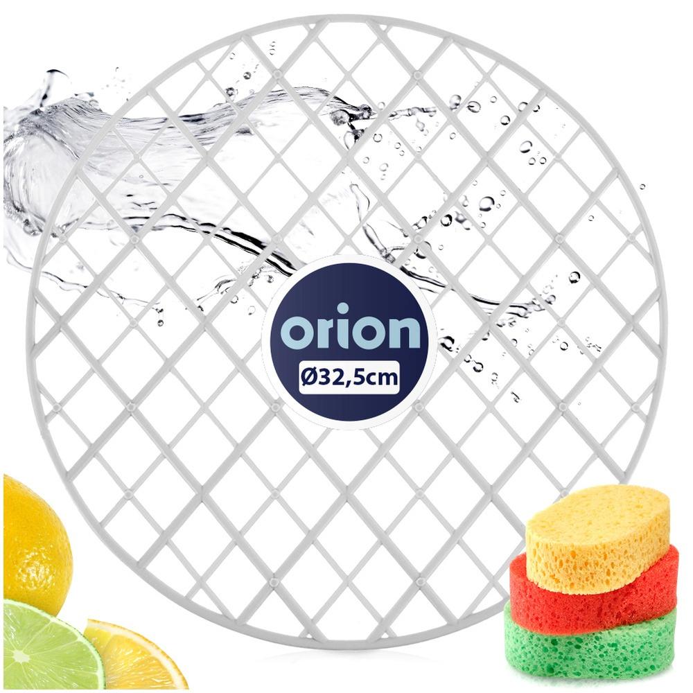 Round Gray Sink Mat 32.5 Cm