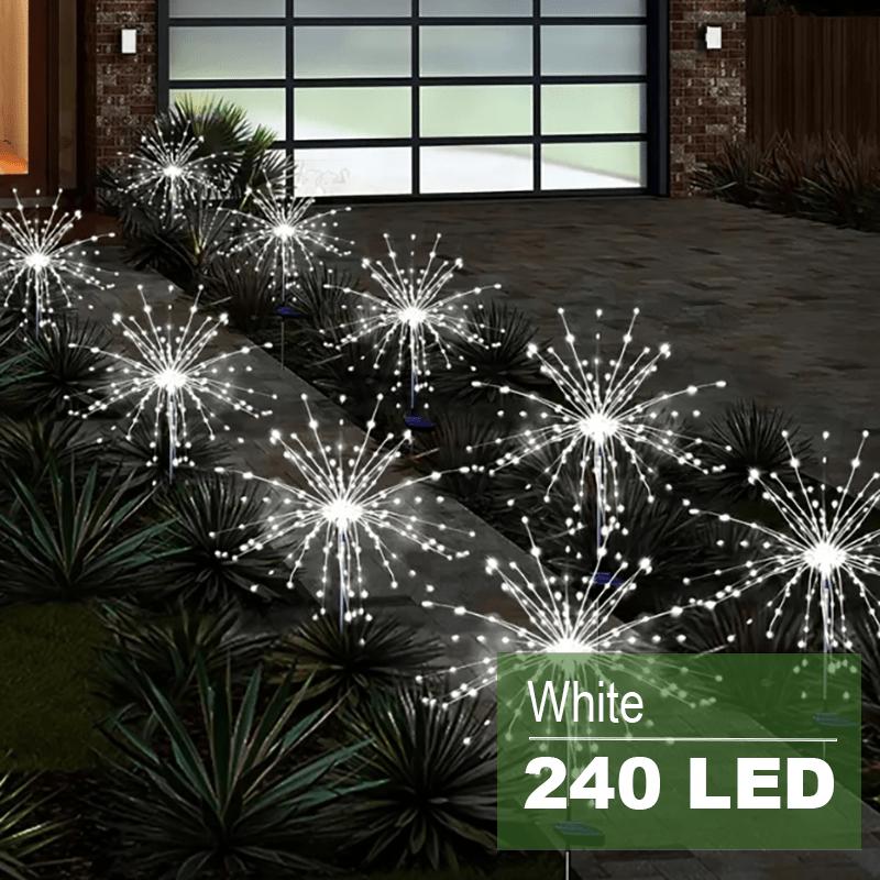 Solar LED Garden Lights - 8 lighting modes,colorful color-changing decorative lights,energy saving,garden lighting,stylish design,durable construction