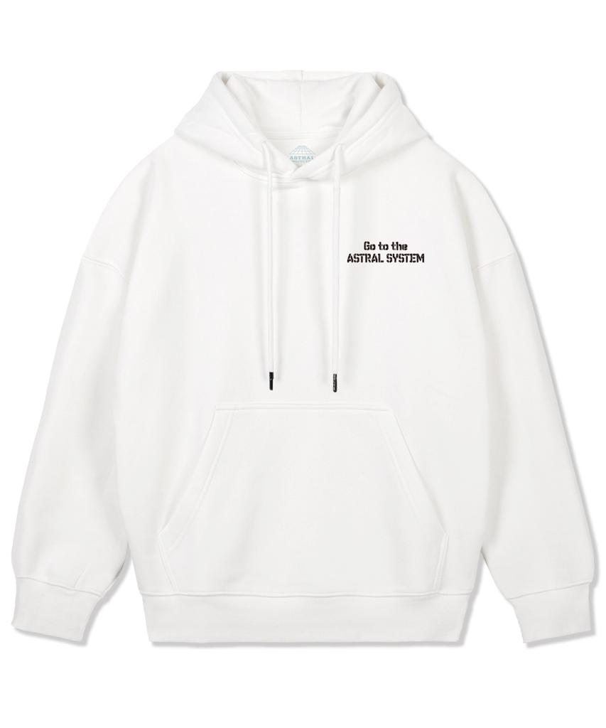 Astral System Oversized Wide Shoulder Hoodie_White