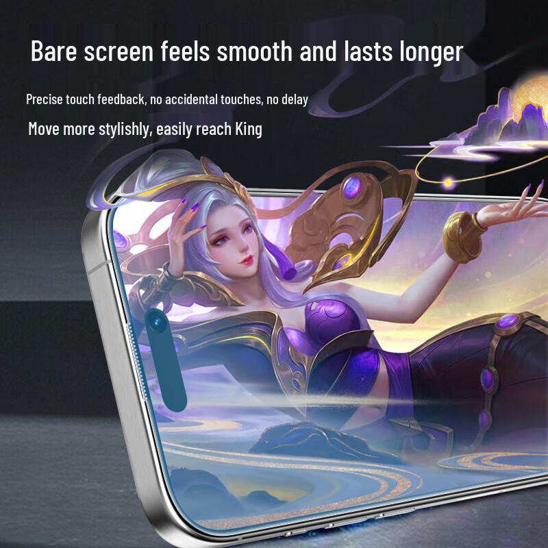 IPhone 14 Pro Staubdichtes Panzerglas Displayschutzglas mit Applikator