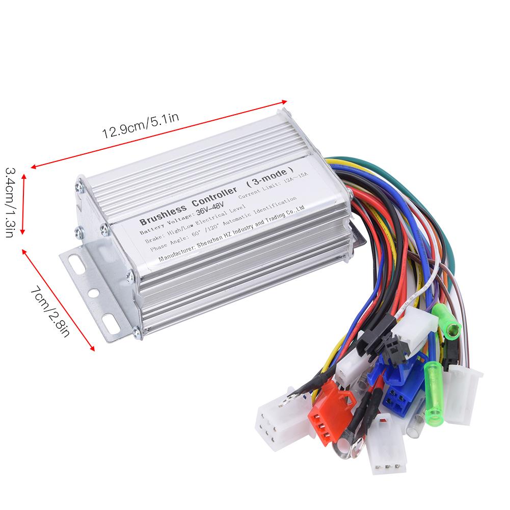 350W Electric Bicycle Brushless Speed Motor Controller for Electric Scooter36V 48V
