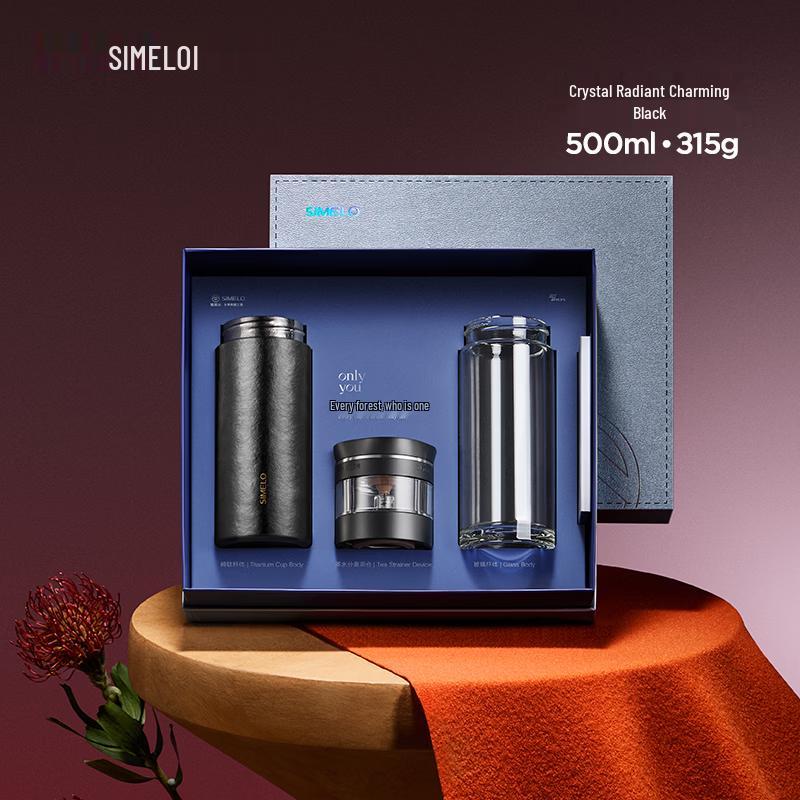 Shimeile 500ml Pure Titanium Insulated Tea Infuser Cup
