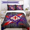Fiorentina FC Printed 3PCS Bedding Set Breathable Duvet Cover with Pillowcases Decorative Bed Linen for Bedroom Home
