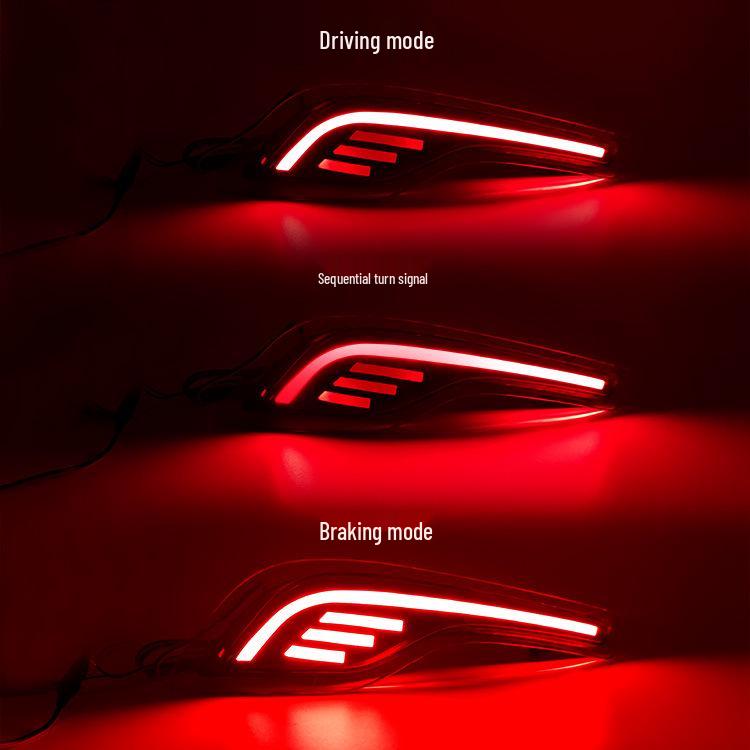 Fits Honda CRV 18-20, Rear Bumper Sequential Turn Signal Brake Light