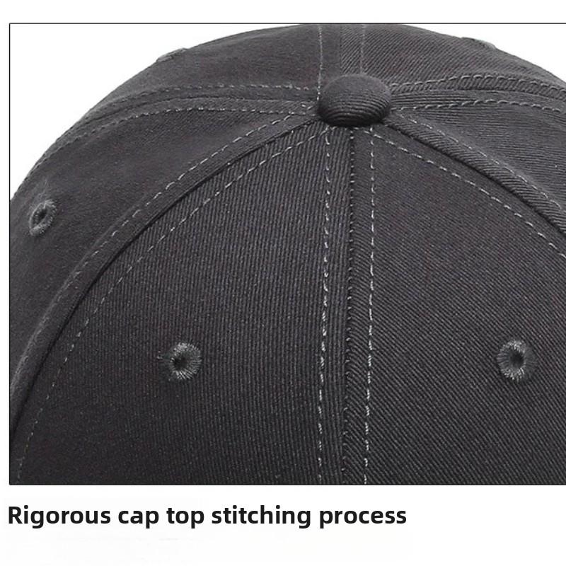 New Big Size Cotton Baseball Cap Unisex Adjustable Snapback Outdoors Sports Hat Curved Brim Sunscreen Shading Truck Driver Cap