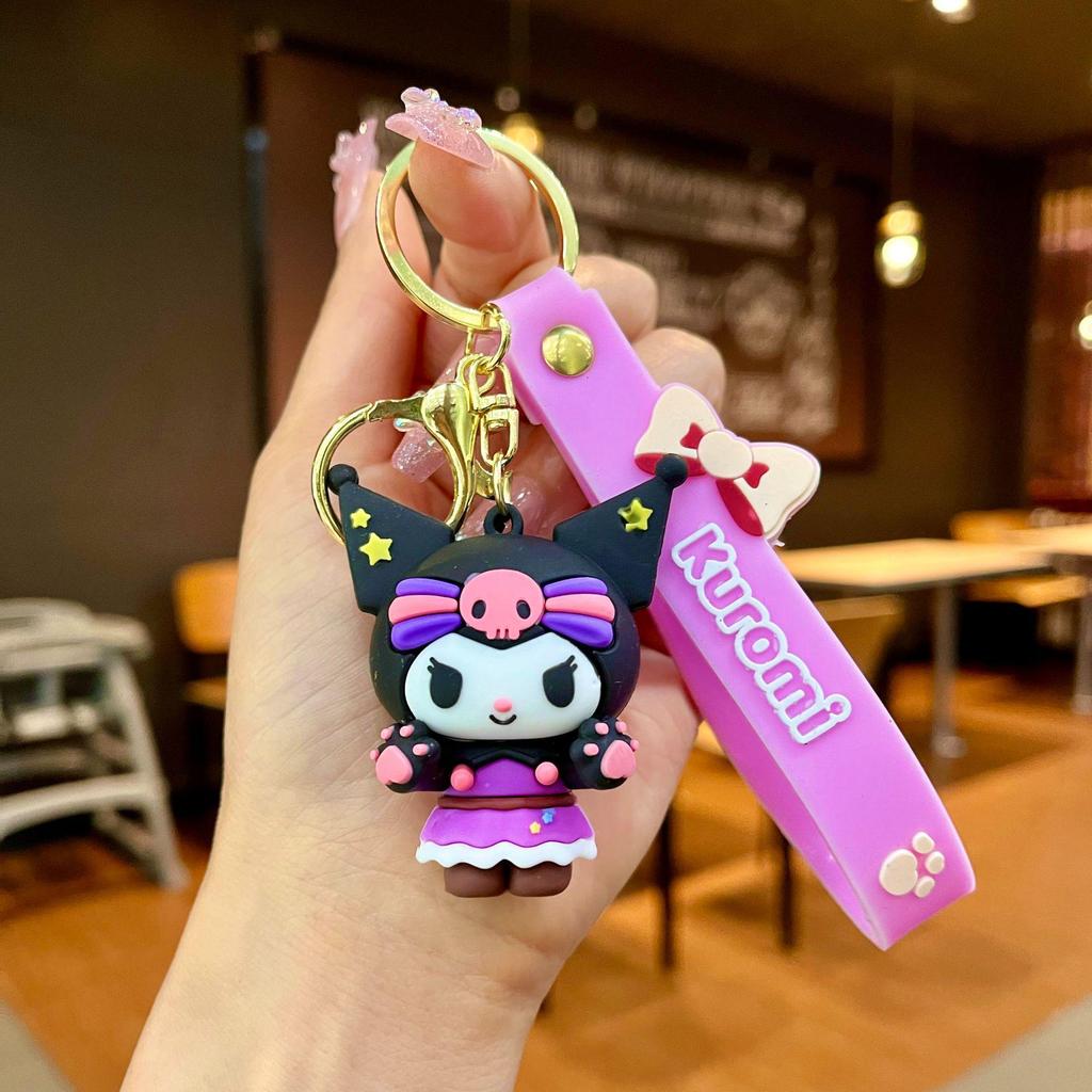 Bedårande Gris & Panda Stapelleksak Hängsmycke Nyckelring - Sött Par Bilväska Tillbehör, Perfekt Liten Gåva