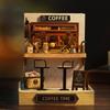 Coffee Shop Model DIY Miniature Dollhouses Miniature DIY Small House Kit Mini Doll House Gift