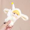1Pcs Lying Posture Pajama Angel Plush Pendant Cute Fluffy Vinyl Doll Figure Collectible Anti-Lost Furry Doll Key Chain Kids Gift