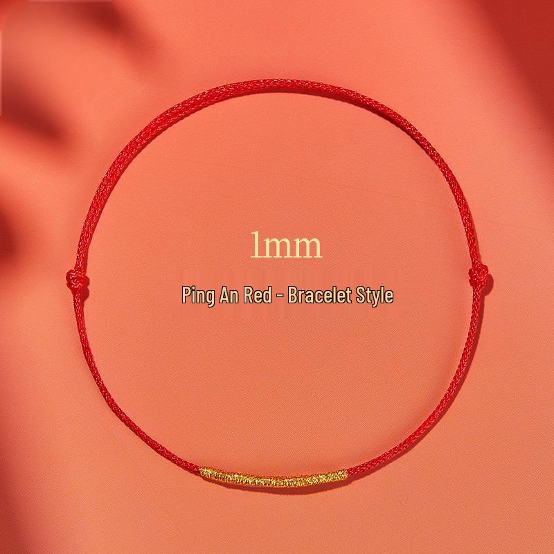 Rotes gewebtes Seilarmband für Männer & Frauen – Glücksbringer zum Jahr des Pferdes