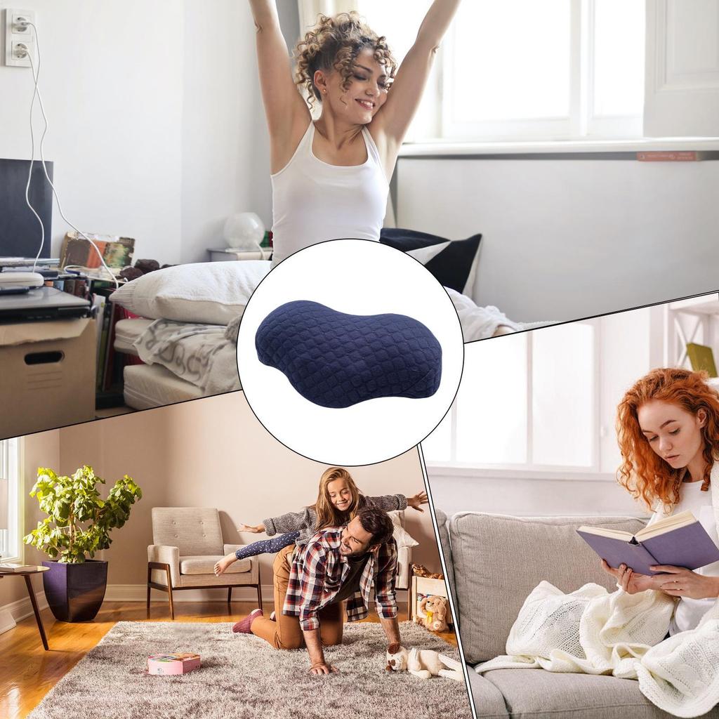 Neck Massage Pillow Magnetic Massaging Neckrest Ergonomic Neck Magnetic Massage Support Pillow For Camping Sleeping Travel Daily