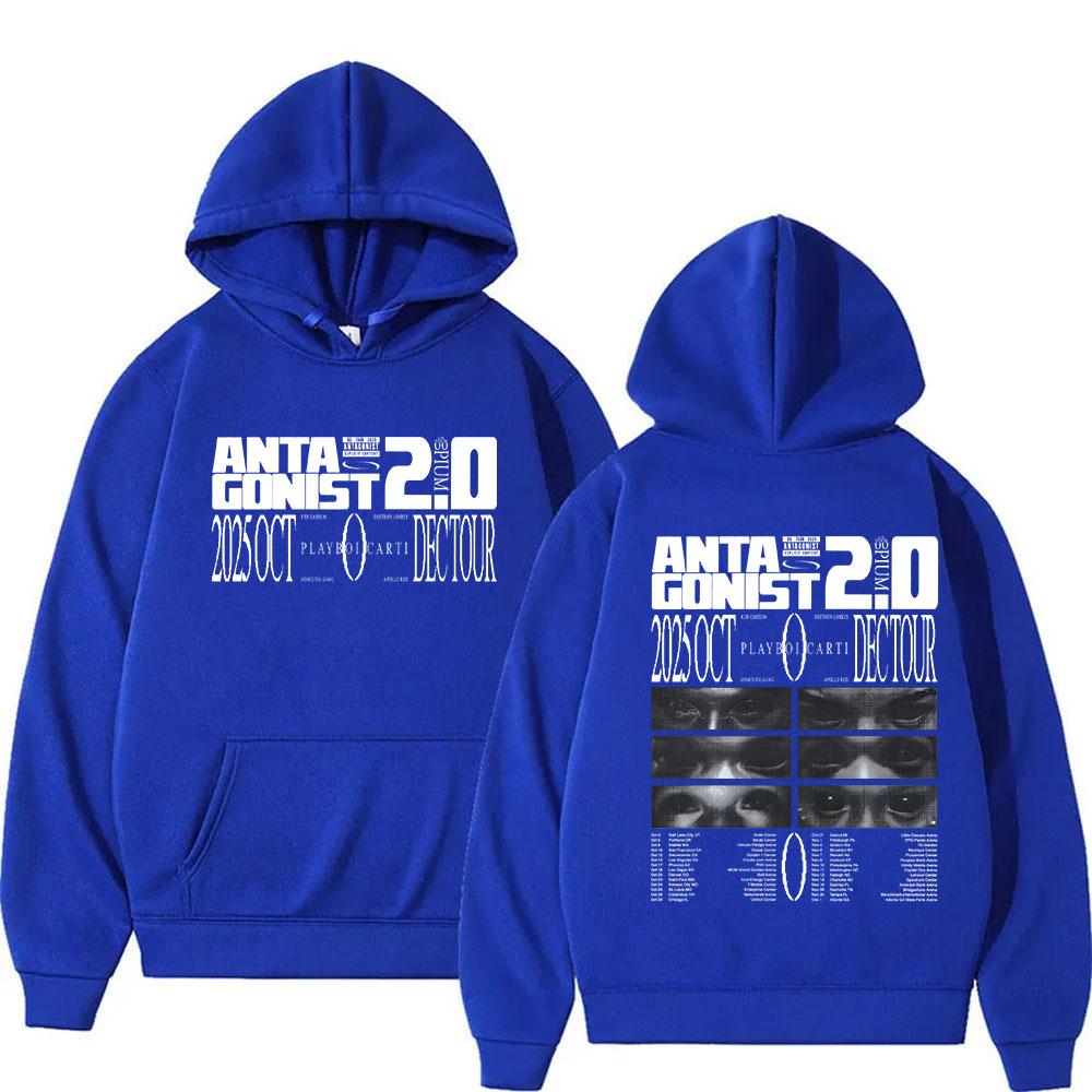 Raper PLAYBOI CARTI ANTAGONIST Tour Album Nowa Bluza Mężczyźni Kobiety Moda Długi Rękaw Oversize Bluza Hip Hop Streetwear