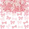 100 Pcs Pink Bows Confetti Girl Party Decoration Baby Shower Engagement Party Decoration Table Decoration Supplies