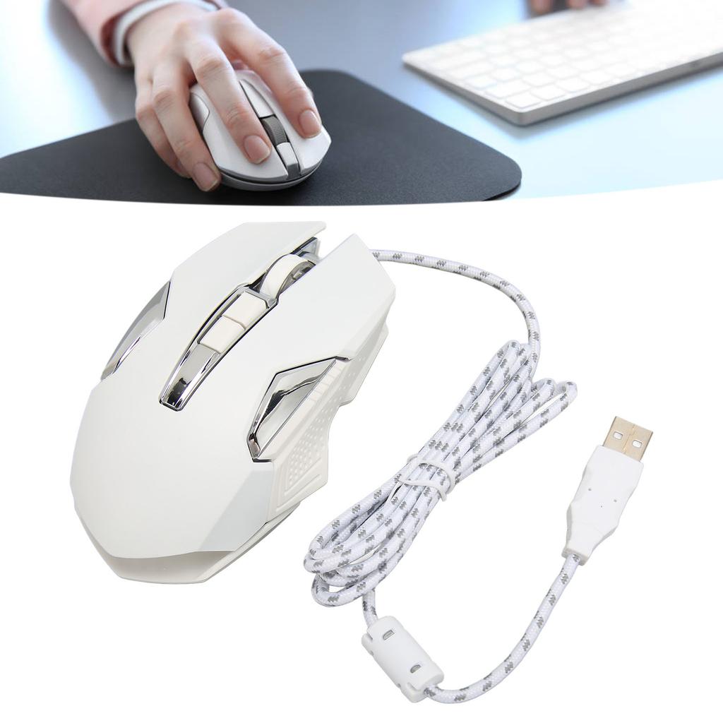 RGB Gaming Mouse 7200 DPI Programmable Buttons Backlight Software Support       Button USB Wired Game Mouse