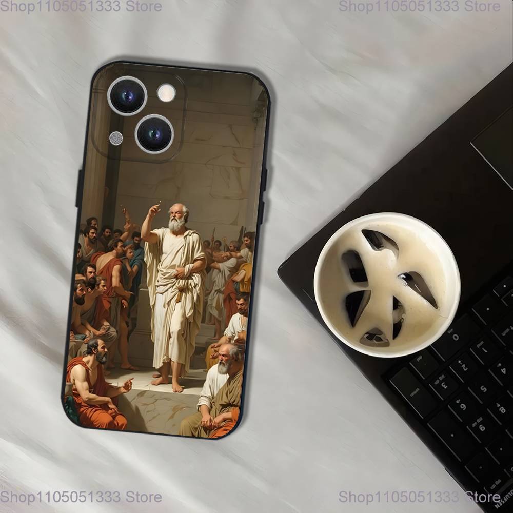 Paintings Caravaggio Phone Case For iPhone 17,16,15,14,13,12,11,Pro,XS,Max,XR,Plus,E,SE4,Mini Black Soft Cover
