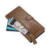 For iPhone 17 Pro Max Case Zipper Flip Leather Phone Cover with Card Holder