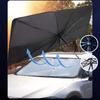 Umbrella Windshield Sun Shade for Car,Foldable UV Blocker Front Windshield Sunshade,Umbrella Shade Accessories and Storage Pouch