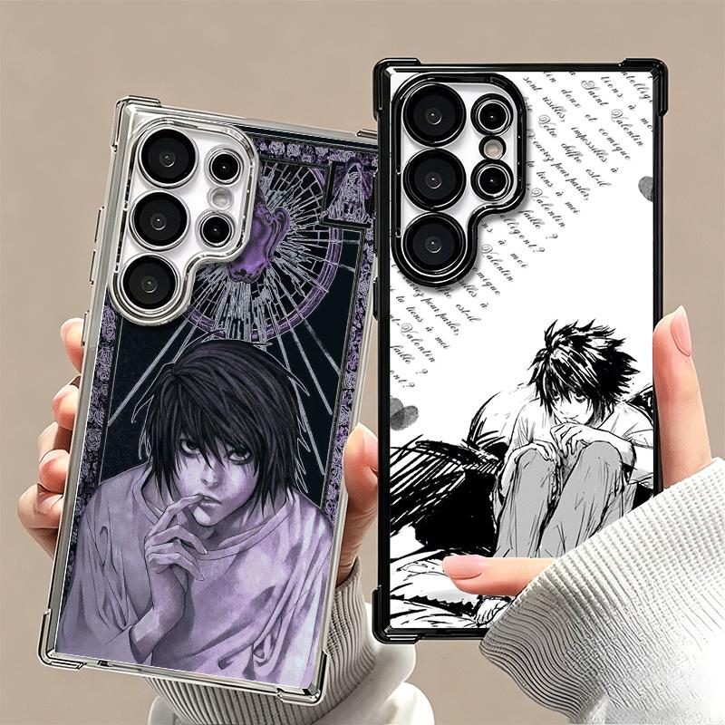N-Notes D-Deaths L Lawliet Soft Phone Case For Samsung Galaxy S26 Ultra S25 Edge S24 FE S23 Plus S22 S21 + S20 Plating Anti-Fall