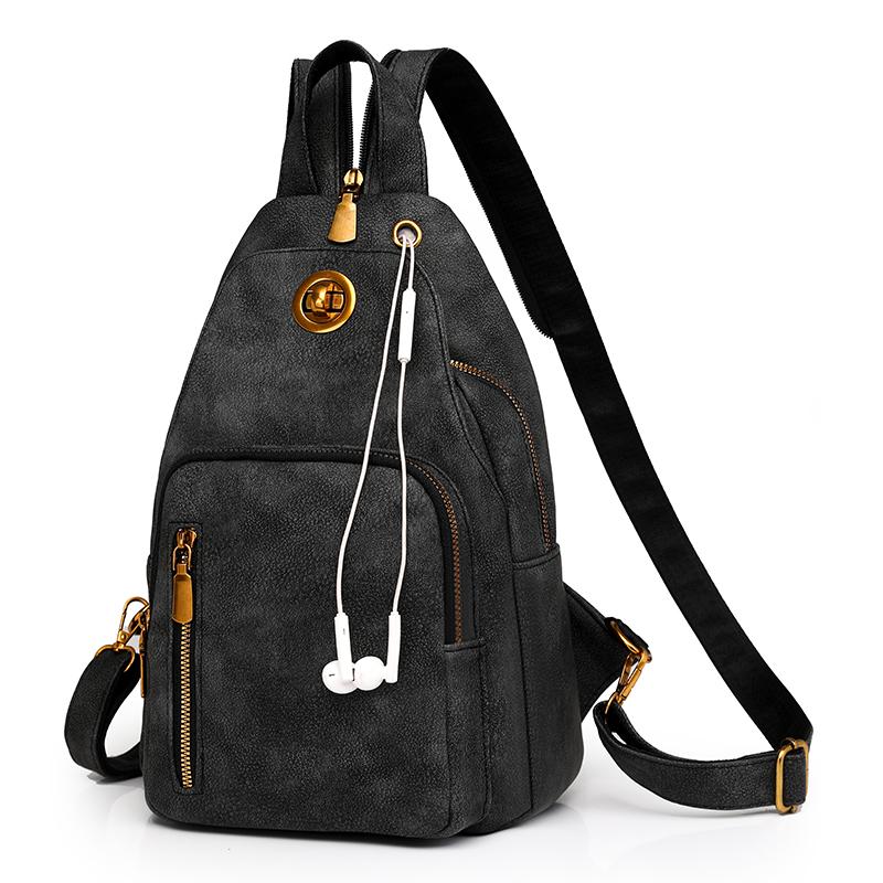 Waterproof Women's Lightweight Chest Bag Multifunctional Backpack Travel Bag