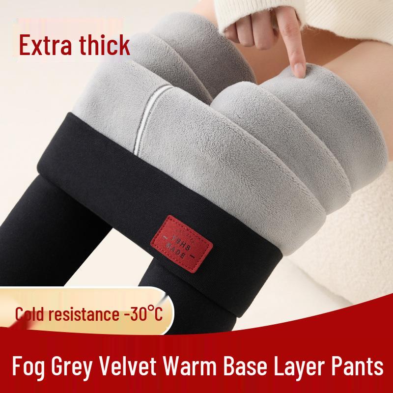 Women's High Waist Extra Thick Velvet Leggings: Slimming Warm Winter Pants