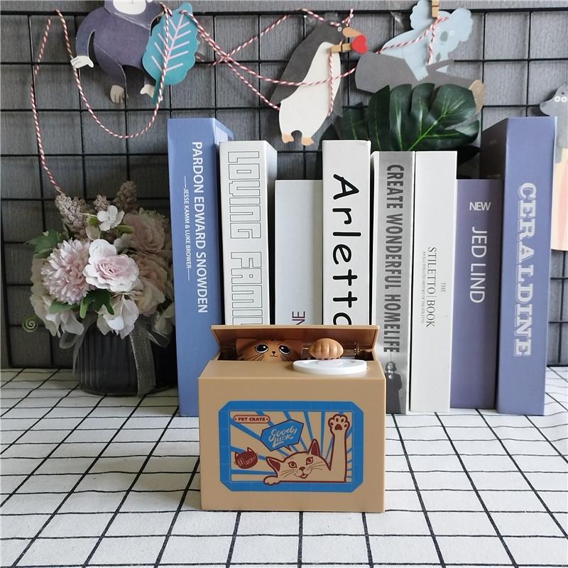 Upgraded Cute Cartoon Panda Money Stealer: Adorable Kitten-Themed Panda Savings Bank Gift Ornaments