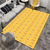 Yellow Cartoon Egg Character Pattern Carpet with Funny Expressions Suitable for Use As an Anti-slip for Living Room Bedroom Sofas