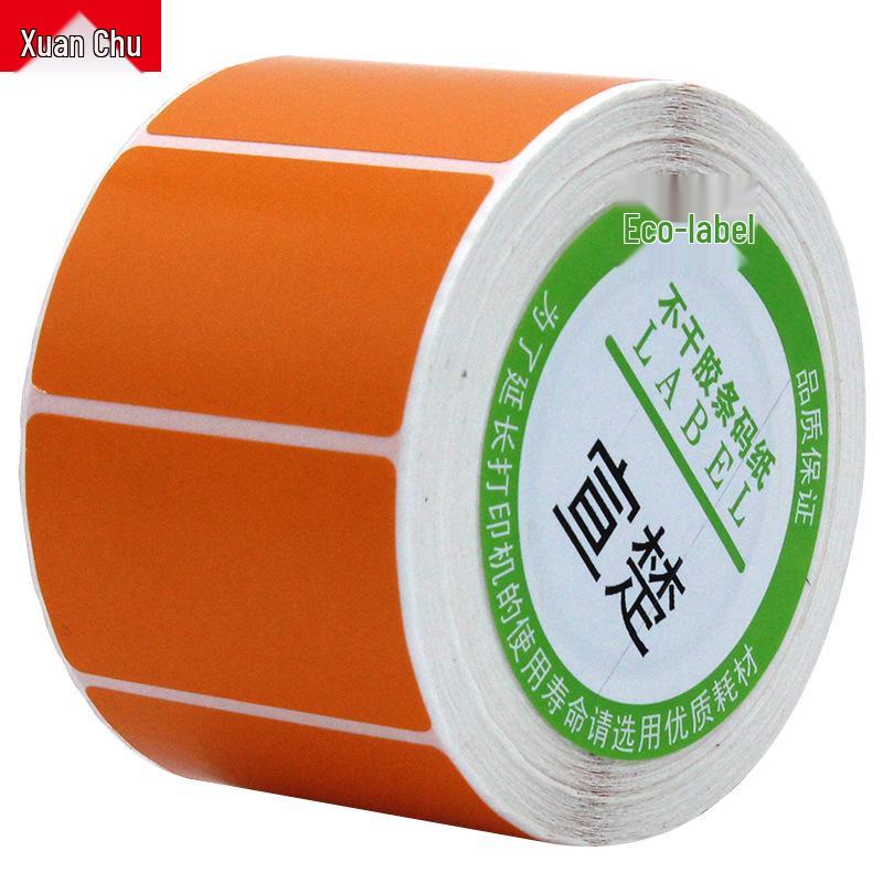 Multicolor Thermal Paper Rolls for Barcode Printing - Self-adhesive Sticker Labels