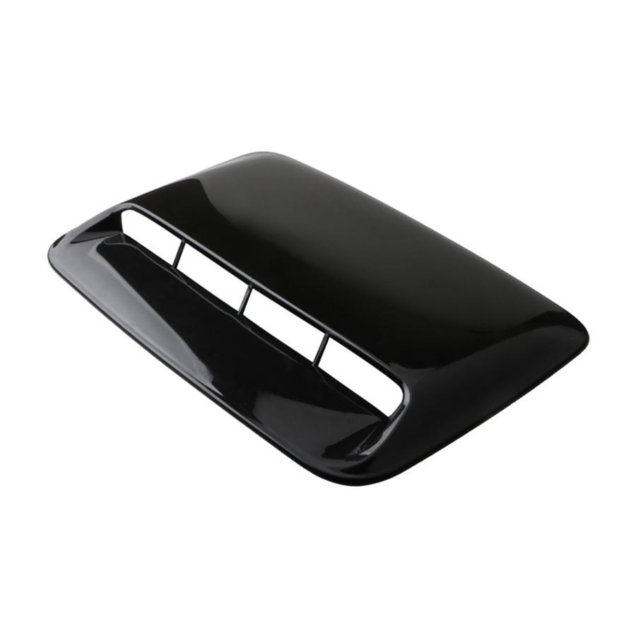 3Pcs Glossy Black ABS Car Air Flow Intake Hood Scoop Vent Bonnet Cover Universal