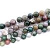 Newest Selling 2PCS Beads Natural Lava Stone Bracelets for Women Micro Pave Cz Ball Charms Bracelet Jewelry