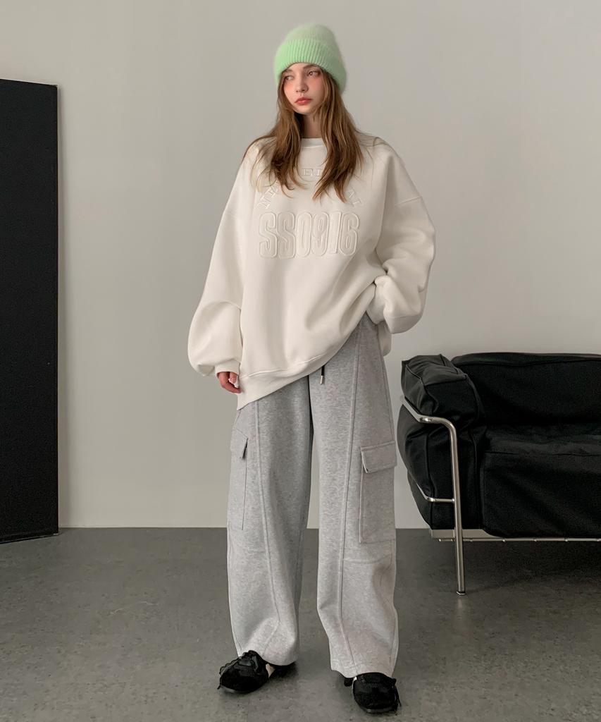 Baseukala Cargo Wide Banding Pants (2Colors)