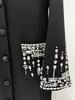 2026 European & American Star Fashion Beaded Rhinestone Lapel Mermaid Evening Gown