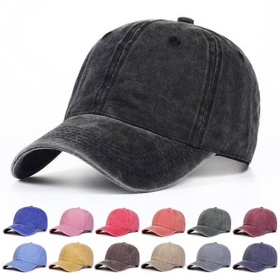 Unisex Light Washed Solid Color Baseball Caps Spring Autumn Outdoor Adjustable Casual Hats Sunscreen Hat