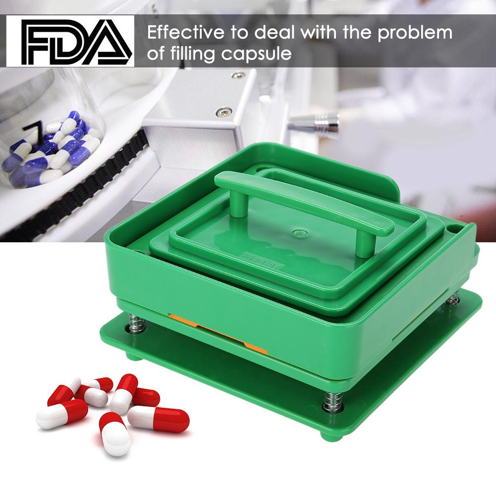 64 otvorů Prázdný plnič kapslí Rozpěrné desky na prášek Nástroj pro plnění kapslí 0# Čínská edice