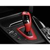 For BMW F20 F21 F22 F23 Red Carbon Fiber Gear Shift Strip Cover Central Console
