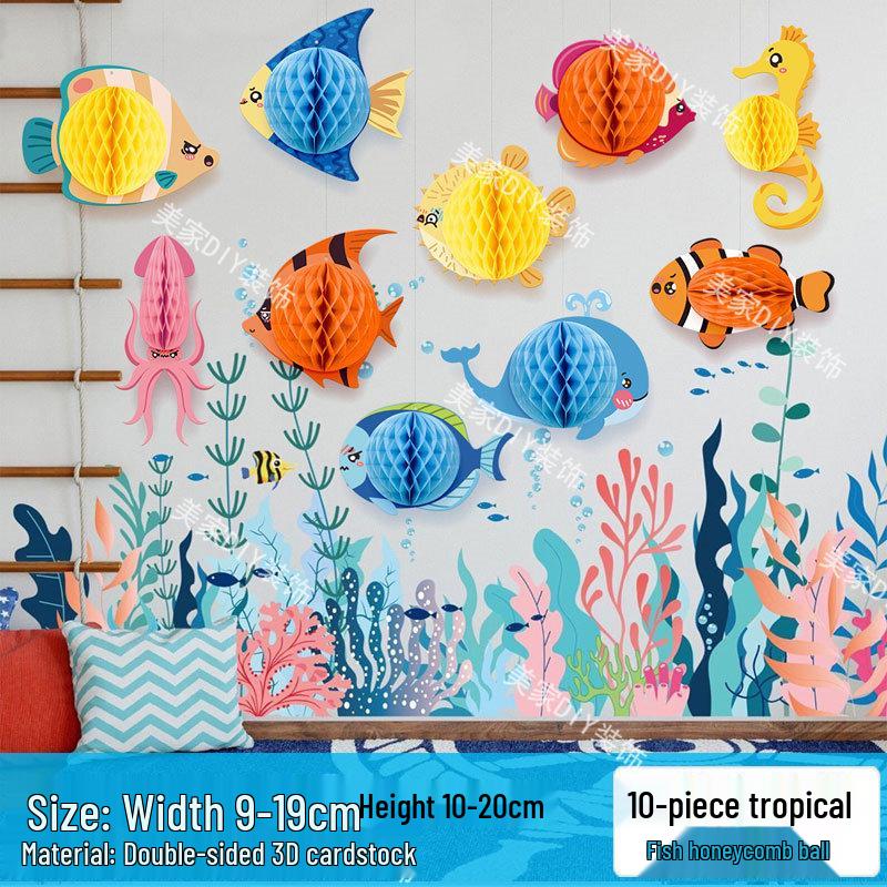 Ocean-Themed Jellyfish Hanging Decorations for Kindergarten Summer & Back-to-School
