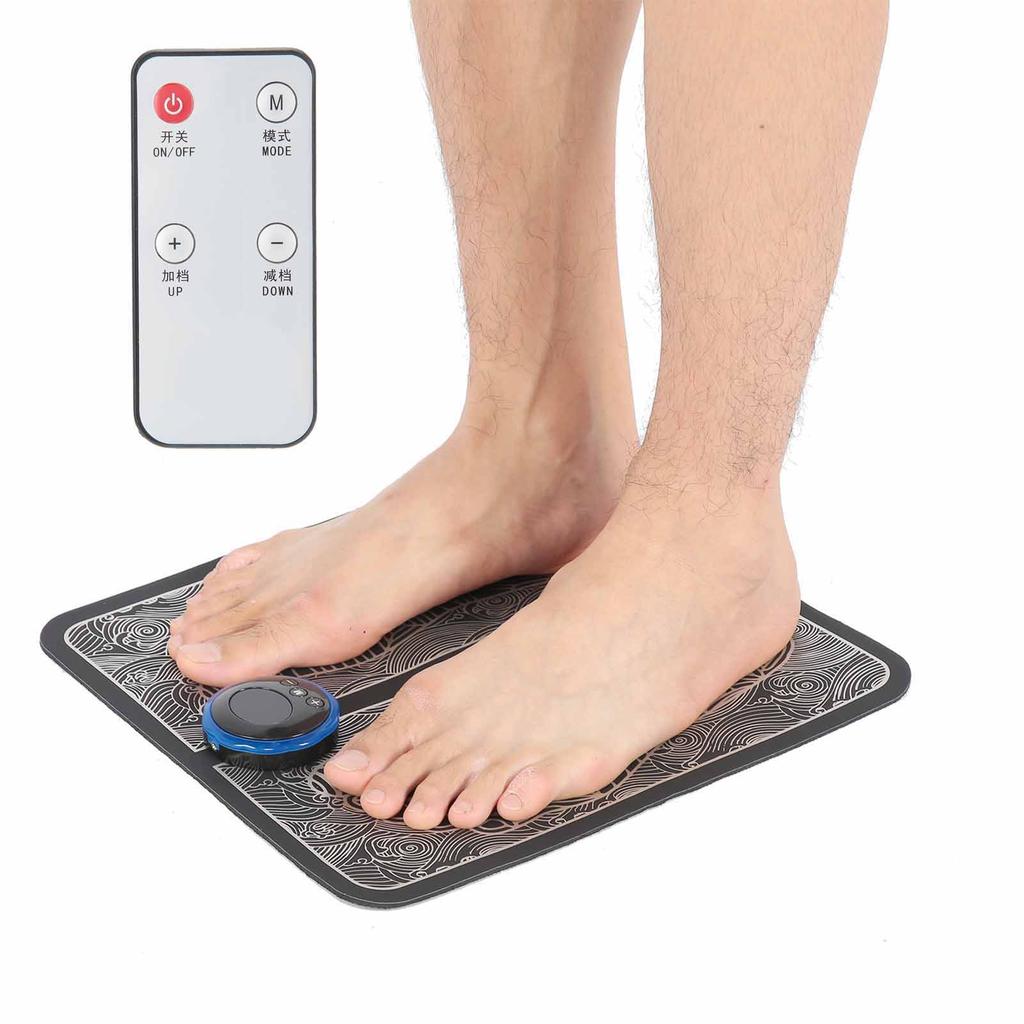 EMS Foot Massager Electric Massage Pad Muscle Stimulator Remote Control Shaping Leg Cushion