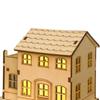 Unfinished Wood House Living Room Sculpture Festival Village Christmas Scene