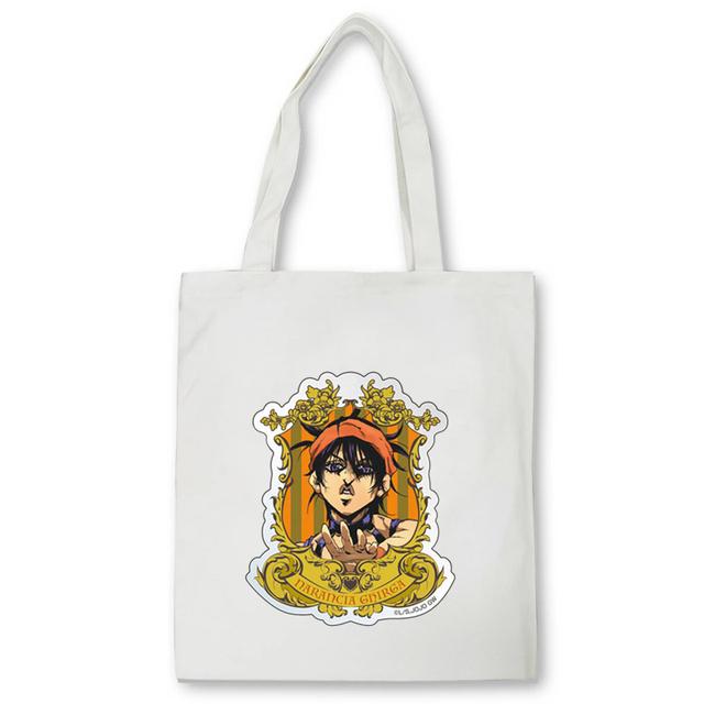 Jojo Bizarre Adventure Einkaufstasche Recycling-Tasche Canvas Lebensmittel wiederverwendbare Einkaufstasche aus Baumwolle Anime Shopper Damentasche Bolsas