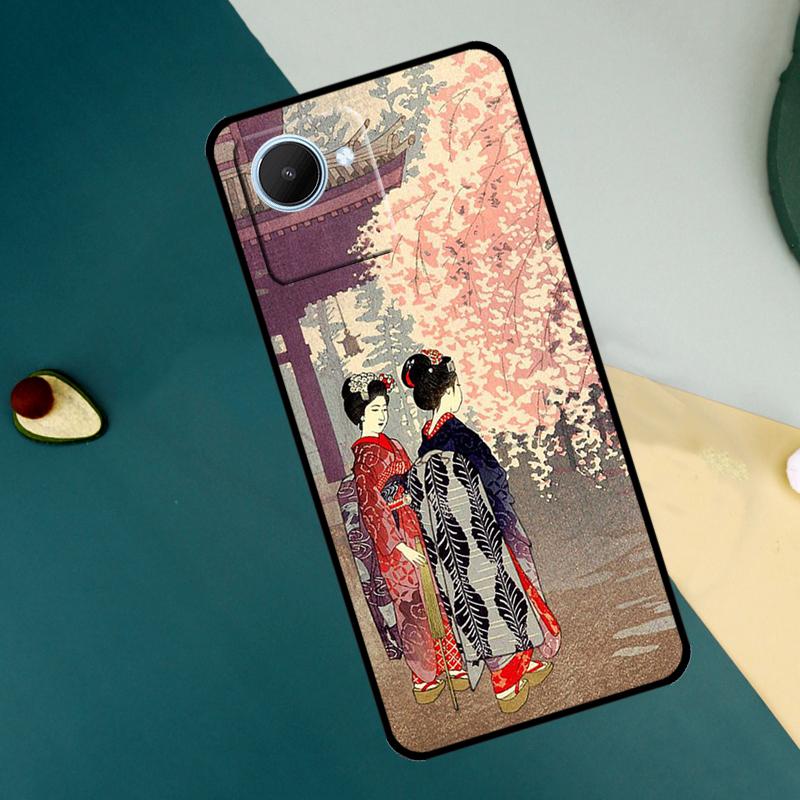 Japanese Art Kimono Tattoo For Realme 15 14 10 11 12 13 Pro Plus C65 C67 C71 C63 C61 C55 C51 C53 C75 GT6 GT7 Pro Case