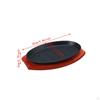 Cast Iron Steak Plate Fajita Pan with Wood Tray Serving Sizzling Dish