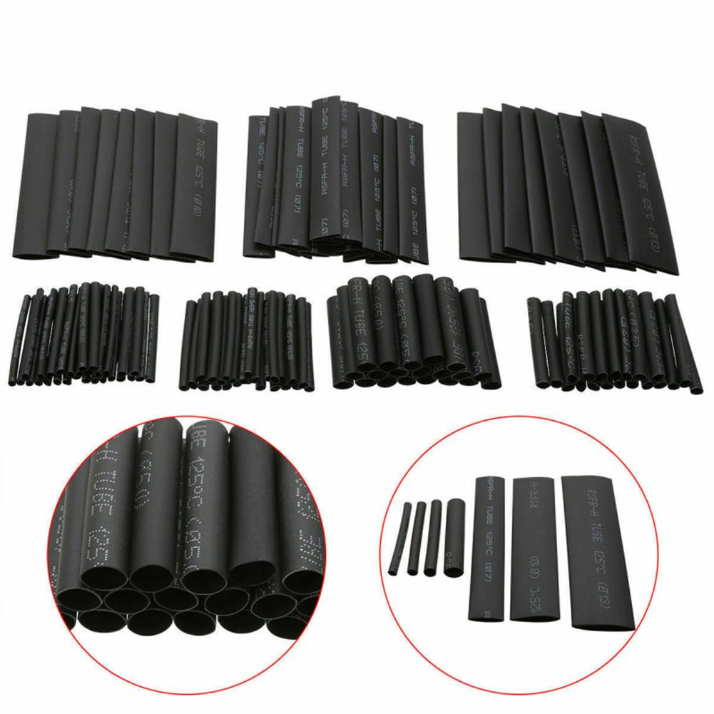 127/328/530pc HEAT SHRINK TUBING Sleeve Cable Wire Wrap Tube Assortment Kit Set Wire Cable Insulation Sleeved Protecter