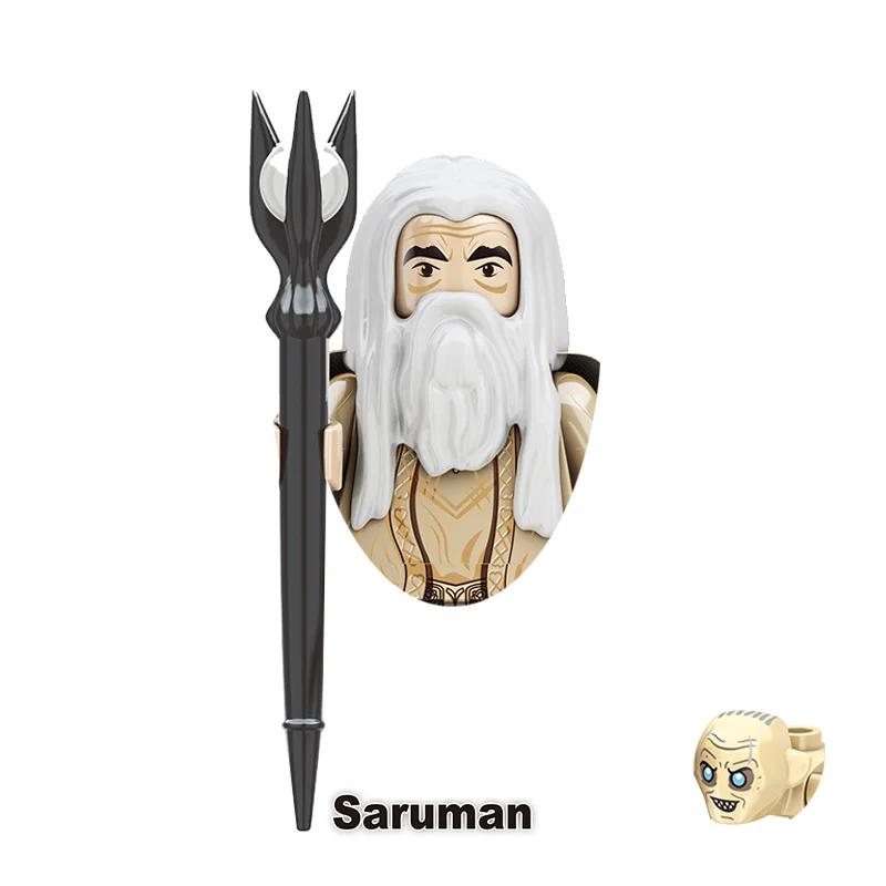 Kids Toys Medieval Film Figures Series Goblin Orcs Uruk-hai Sauron Assembly Model Small Particles Building Blocks Boys Gifts