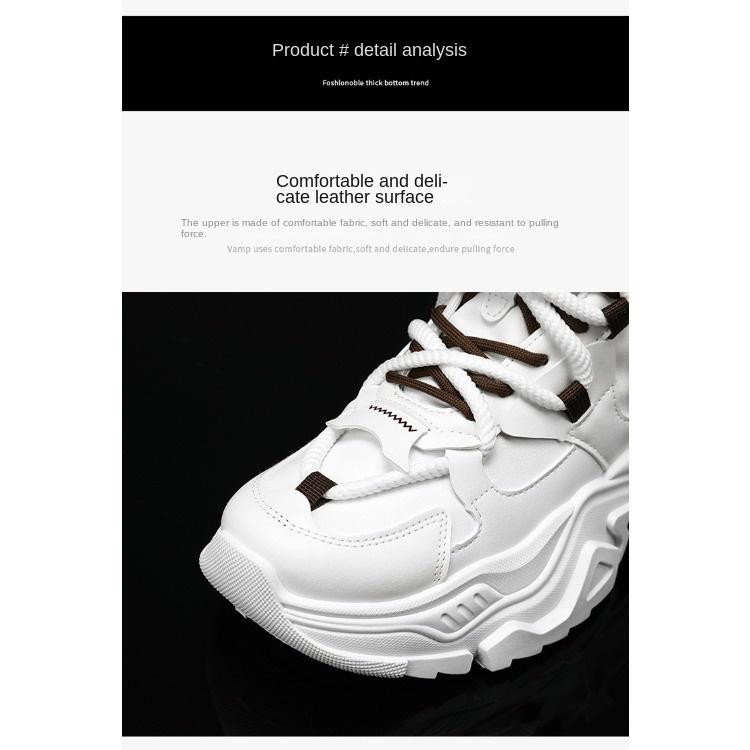 Spring Men's Shoes Breathable Shoes Men's Fashion All Match Inside Elevating Sports Shoes Casual Daddy Shoes Men