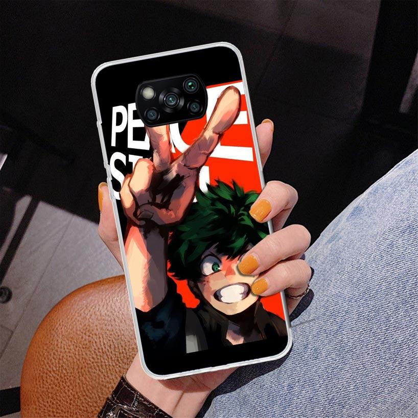 My Hero Izuku Deku Phone Case For Xiaomi Poco X7 X6 X5 Pro F7 Ultra Redmi 15C 15 13C 13 12C 12 10 10A 10C 9 9A 9C 9T Cover Poco