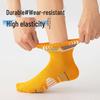 Men's Breathable Odor-Resistant Mid-Calf Cotton Socks - Versatile Casual Sports Wear for Spring and Summer