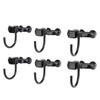 6PCS L Track Hook Double Stud Tie Down Fitting Carbon Steel for Truck Bed Trailer Cargo Control Pickup RV ATV
