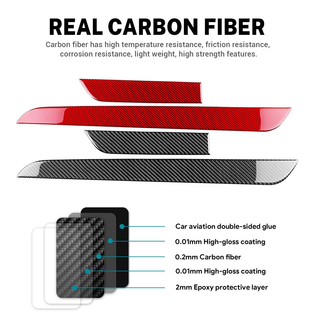 Real Soft Carbon Fiber Sticker For Subaru Legacy Outback 2015 2016 2017 2018 2019 LHD Car Driver Co-pilot Dashboard Accessories
