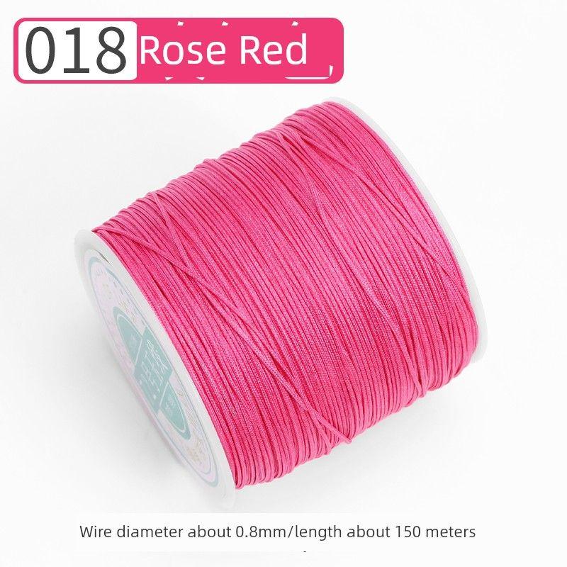 

Нефритовая нить Большой моток Тканый ремень для переноски Ручная плетеная веревка Нить Веревка Подвеска Нить Браслет Плетеная веревка Вязаная вручную Плетеная веревка Подматериал 18/Rose Red 72 Jade line 150 meters