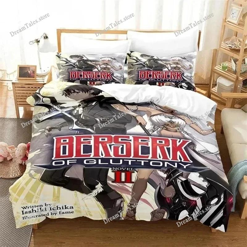 3D Printed Anime Berserk Bedding Set Boys Girls Twin Queen Size Duvet Cover Pillowcase Bed Kids Adult Home Textileextile741