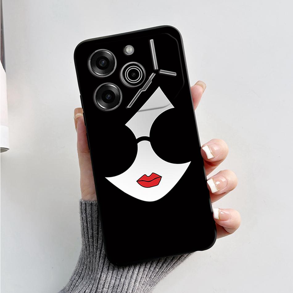 For Tecno Pova 6 Pro Case 6.78" Marble Black Silicone Soft Back Cover For Tecno Pova 6 Pro Phone Case Pova6 Pro 6Pro Coque Funda
