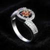925 Silver Women's Wedding Engagement Ring with AAAA CZ Promise Gift 20 Styles